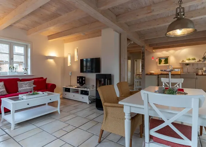 Sandkamp Reetdachhaus Hus Specht Vakantiehuis Böhl